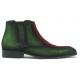 Carrucci Emerald / Red Genuine Suede Two Tone Chelsea Boots KB478-107ST.